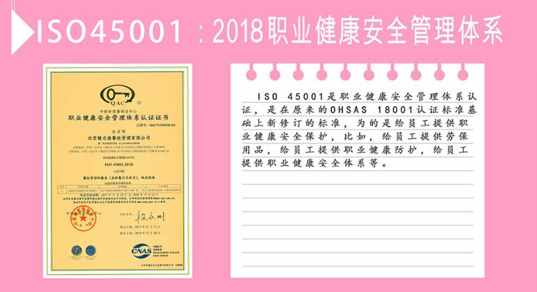 ISO45001：2018職業健康安全管理體系